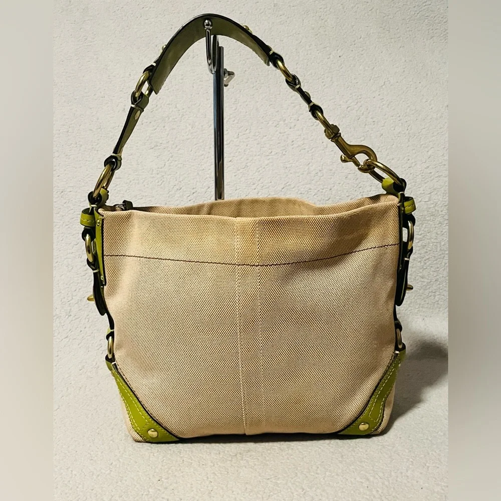 COACH Vintage Carly Canvas/Leather Handbag - Picture 7 of 13